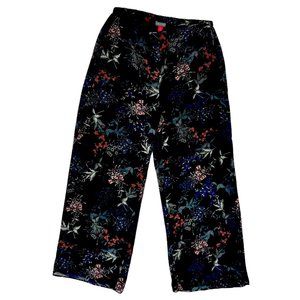 Vince Camuto Navy Floral Palazzo Pants Size 6